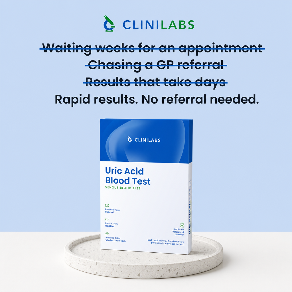 Rapid results, no referral needed – Uric Acid Blood Test