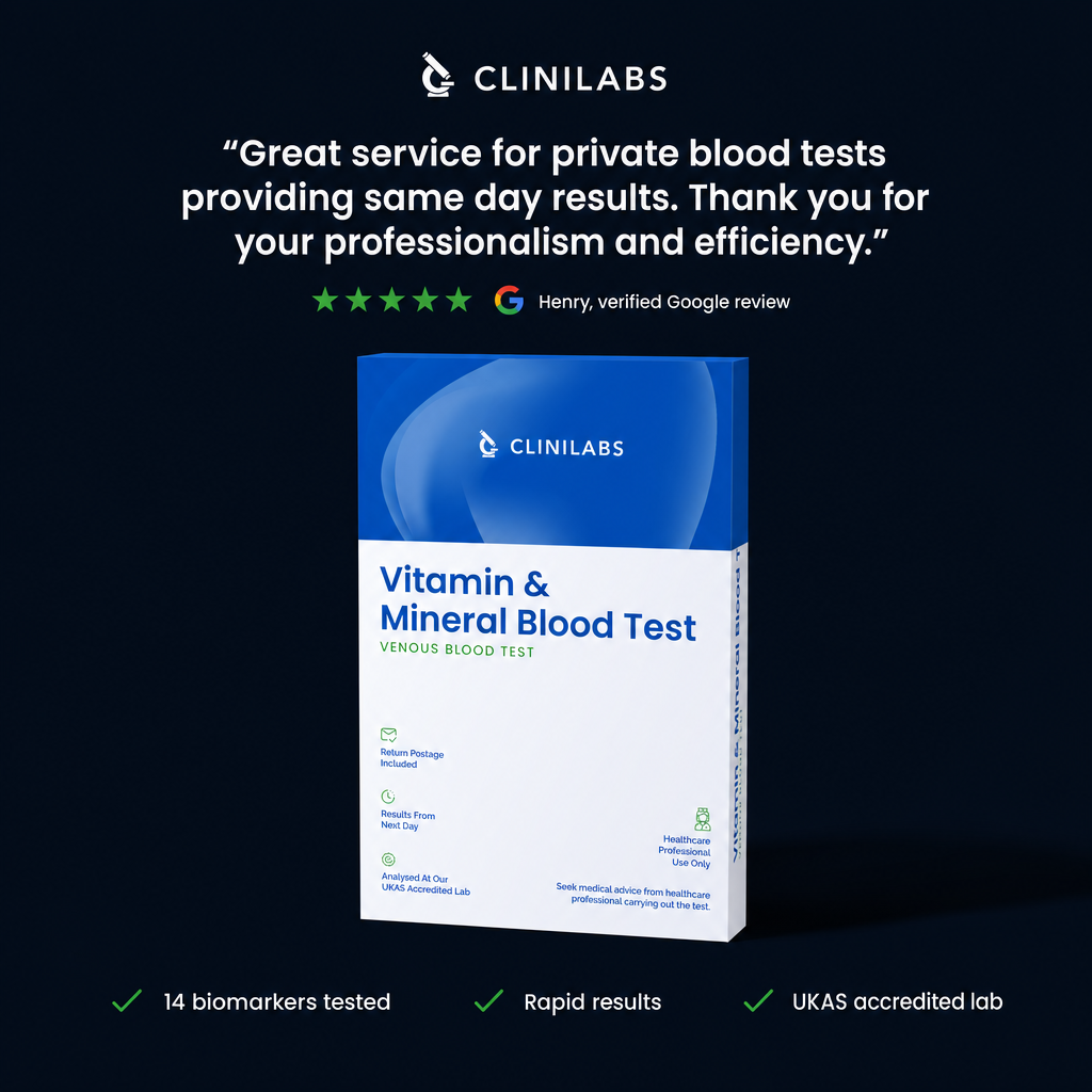 Vitamin & Mineral Blood Test – verified Google review