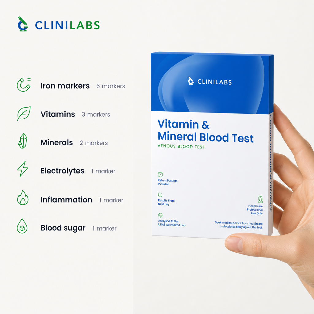 What the Vitamin & Mineral Blood Test covers