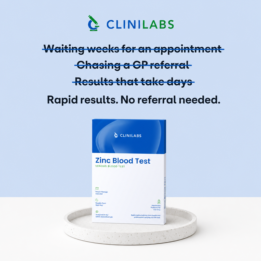 Rapid results, no referral needed – Zinc Blood Test
